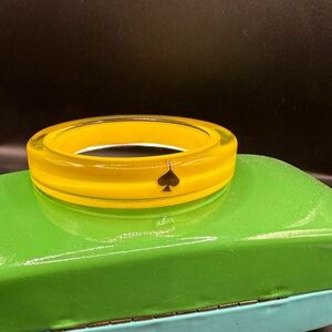 Kate Spade lucite yellow bangle